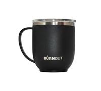 BurnOut Tasse pour maison et bureau, 355 ml (noir)