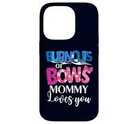 Burnouts or Bows Mommy Loves You Baby Shower Sexe Reveal Coque pour iPhone 14 Pro