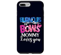 Burnouts or Bows Mommy Loves You Baby Shower Sexe Reveal Coque pour iPhone 7 Plus/8 Plus