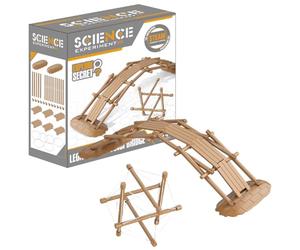 Buroku - Jeu d'ingénierie 2 en 1 | Pont de Léonard de Vinci et Structure de Tensegrité | Jeu STEM pour Enfants et Adultes | Assemblage Facile sans Outils | Développe Les Compétences