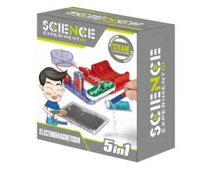 Buroku Jeu électronique de 5 expériences électromagnétiques | magnétisme, boussole et électromagnétisme pour enfants | Jeu éducatif + amusant