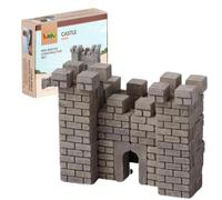 Buroku - Kit de construction médiévale 85 pièces Château réaliste Briques de pierre Encourage l'apprentissage STEM et la motricité Pour enfants et adultes Colle incluse