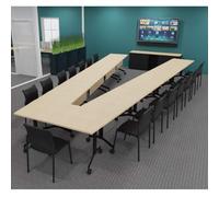 Buronomic Eureka Table de réunion en V - Grande salle de réunion