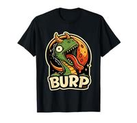 Burp Dragon Monstre Cartoon Lune Badge rétro T-Shirt