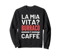 Burraco e Caffé Gioco di Carte Accessori Pensione Pensionato Sweatshirt