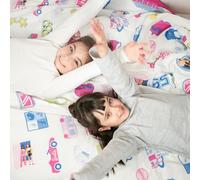 Burrito Blanco Barbie Housse de Couette pour lit de 90 cm Motif Shine 004 Multicolore 100% Coton