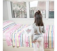 Burrito Blanco Barbie Parure de lit pour lit de 90 cm Motif Unique 002 Multicolore 100% Coton