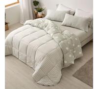 Burrito Blanco | Couette Comforter | Lit de 80-90 cm (+ Dimensions Disponibles) | Design 263 | Couleur Menthe (180 x 270 cm)