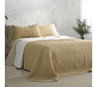 Burrito Blanco | Couvre-lit 100% Polyester pour lit de 150 cm Blé | Comprend 2 housses de coussin | Toucher Cotton Touch | Réversible | Garnissage 360 g/m² | Toucher doux | Longue durée de vie