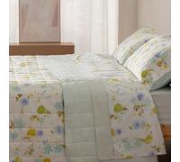 Burrito Blanco Couvre-lit boutis pour lit de 90 cm (+ Dimensions Disponibles) Motif 140 cm Vert (90 x 190/200 cm)