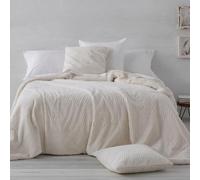 Burrito Blanco Couvre-lit d'hiver en Molleton pour lit de 180 cm (+ Dimensions Disponibles) | Design 439 | Couleur crème (270 x 260 cm)