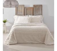 Burrito Blanco Couvre-lit d'hiver en Molleton pour lit de 90 cm (+ Dimensions Disponibles) | Design 438 | Couleur crème (180 x 260 cm)