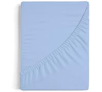 Burrito Blanco | Drap Housse 150 x 190/200 cm | Lit de 150 cm(+ Dimensions Disponibles) | Tissu Coton-Polyester 50/50 | Design A7 Bleu