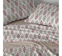 Burrito Blanco Draps en Coralina | Lit de 90 cm (+ Dimensions Disponibles) | Draps d'hiver | Design 770 | Couleur Pierre (90 x 190/200 cm)
