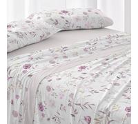 Burrito Blanco Parure de lit 50% Coton 50% Polyester Lit 150-160 cm Nude | 4 pièces : drap-housse, drap et 2 taies | 144 fils | Toucher doux | Longue durée de vie