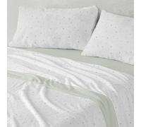 Burrito Blanco Parure de lit Coralina pour lit de 150 cm (+ Dimensions Disponibles) Motif 997 Couleur Menthe (150 x 190/200 cm)