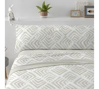 Burrito Blanco Parure de lit en Corail pour lit de 135 cm (+ Dimensions Disponibles) Motif 996 Couleur Vert grisâtre (135 x 190/200 cm)