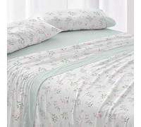 Burrito Blanco Parure de lit en Coton, pour lit de 105 cm (+ Dimensions Disponibles), Motif 634, Couleur Eau (105 x 190/200 cm)
