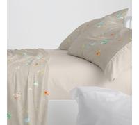 Burrito Blanco Parure de lit en Coton pour lit de 135 cm (+ Dimensions Disponibles) Motif 629, Couleur Lin (135 x 190/200 cm)