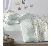Burrito Blanco Parure de lit imprimée pour lit de 135 cm (+ Dimensions Disponibles) Motif 140 cm Vert d'eau (135 x 190/200 cm)