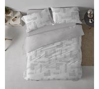 Burrito Blanco Parure de lit imprimée pour lit de 90 cm (+ Dimensions Disponibles) Motif 142 Gris (90 x 190/200 cm)