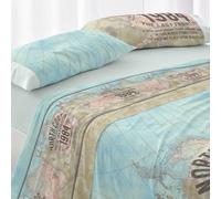 Burrito Blanco | Parure de lit | Lit de 135 cm (+ Dimensions Disponibles) | Design 101 | Couleur mer (135 x 190/200 cm)