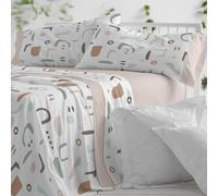 Burrito Blanco Parure de lit pour lit de 105 cm (+ Dimensions Disponibles) Motif 537, Couleur Sable (105 x 190/200 cm)
