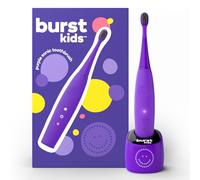 BURST Brosse à dents électrique pour enfants avec poils doux noir anthracite, petite tête et prise en main confortable, minuterie intégrée de 2 minutes, pour enfants à partir de 2 ans, brosse à dents