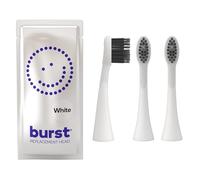 BURST Lot de 3 têtes de brosse à dents électrique Burst authentiques pour brosses à dents BURST Original & Pro Sonic, poils ultra doux pour un nettoyage en profondeur, l'élimination des taches et de