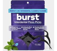 BURST Lot de 90 cure-fils dentaires pour adultes | Eucalyptus menthe | Pics dentaires dentaires