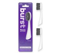 BURST Têtes de rechange pour brosse à dents Nova Sonic (blanc) | Poils super doux pour réduire le risque d'abrasion et d'irritation | Extrémités effilées atteignent sous la ligne gingivale | pour un