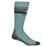 Burton Chaussettes de snowboard poids moyen Emblem pour femme, Vert pétrole, Medium/Large (7-10)