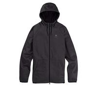 Burton Crown Weatherproof Full-Zip Fleece Sweat zippé á Capuche Résistant á L´Eau Homme True Black Heather FR: M (Taille Fabricant: M)
