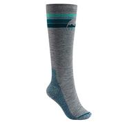 Burton Emblem Midweight Sock Chaussettes de Ski Femme Gray Heather FR: M (Taille Fabricant: SM)