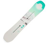 Planche de snowboard Burton Feelgood Camber blanc vert turquoise femme - 146