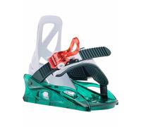 Burton - Fixations de snowboard - Mini Grom Green/Multi - Taille Enfant 24-30,5 - Blanc Blanc 24-30,5
