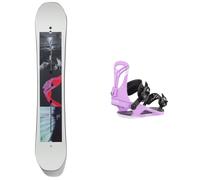Burton - Fixations de Snowboard - Pack Talent Scout 2025 en Nylon - Blanc Blanc S,M