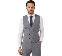 Burton - Gilet double boutonnage pour homme BW882 (S) (Gris)