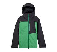 Burton Homme Lodgepole Veste de snowboard, True Black/Clover Green, S EU