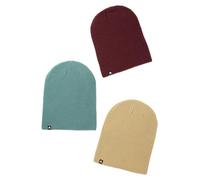 Burton Lot de 3 bonnets DND recyclés (US, Alpha, taille unique, almandine/lichen rochen/champignon)