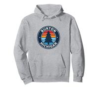 Burton Michigan MI Vintage Graphic Retro années 70 Sweat à Capuche