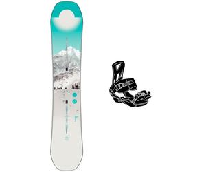 Burton - Pack Planche Snowboard Feelgood Fv First Tracks - 142 + Freestyle - Planche Snowboard
