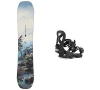 Burton - Packs snowboard enfant - Snowboard all mountain - Pack Custom Smalls 2026 - Vert Vert 130 cm,135 cm,140 cm,145 cm