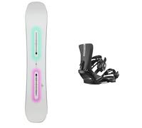 Burton - Packs (snowboard + fix) - Snowboard all mountain - Pack Custom Glow 2026 - Blanc Blanc 154W cm