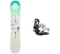 Burton - Packs (snowboard + fix) - Snowboard all mountain - Pack Feelgood Smalls 2027 en Bois - Bleu Bleu 140 cm