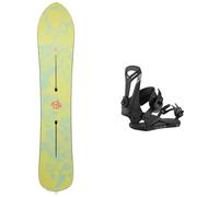 Burton - Packs (snowboard + fix) - Snowboard all mountain - Pack Ft Sketchartist 2026 en Bois - Jaune Jaune 151 cm,155 cm,159 cm