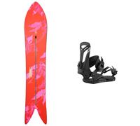 Burton - Packs (snowboard + fix) - Snowboard freeride - Pack Ft Smooth Operator 2026 en Bois - Rose Rose 152 cm,156 cm