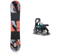 Burton - Packs (snowboard + fix) - Snowboard - Pack Grom Camber 2025 - Rouge Rouge 130 cm