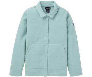 BURTON W Cinder Snap-up Fleece - Femme - Vert / Beige - taille S- modèle 2025