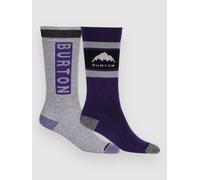 Chaussettes De Ski/snow Burton Kids' Weekend Midweight (2 Pack) Imperial Purple Garçon Violet 2026